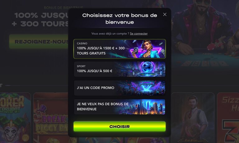 Madcasino bonus à France